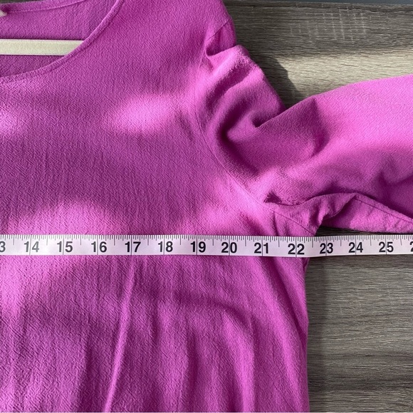 Soft Surroundings Magenta Pink Crocheted Detail Hem - Picture 9 of 9